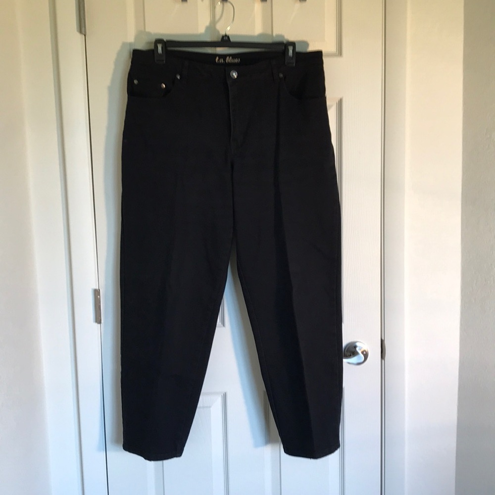 LA blues black denim jeans size 18 W